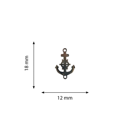 Charm Pendentif Ancre 18mm...