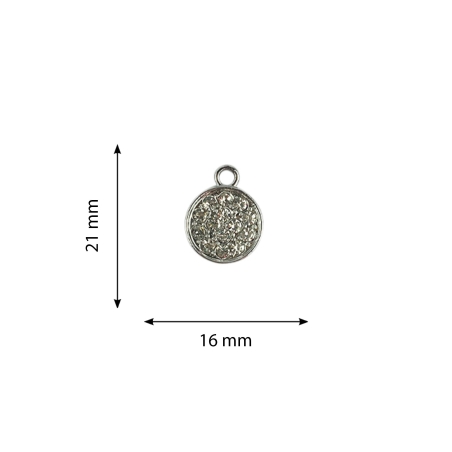 Round pendant rhinestone...