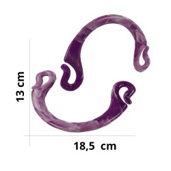 Marbled effect resin handle...