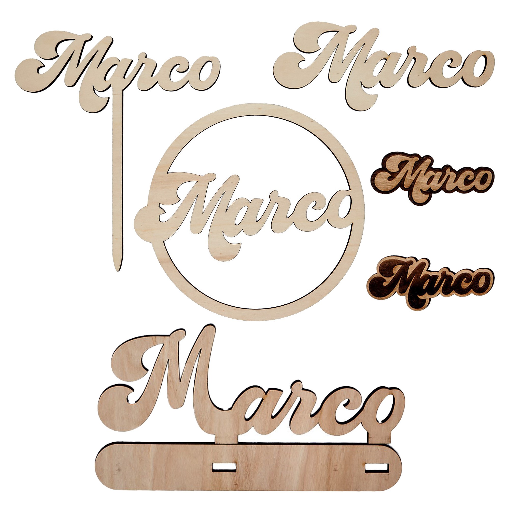 Cake Topper Prima Comunione in legno