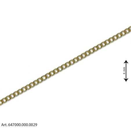 Oval Curb Chain Bag Chain -...