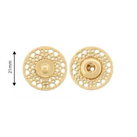 Decorative metal snap...