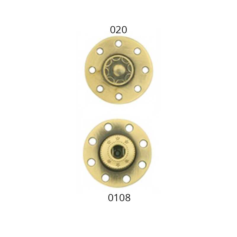 Bottoni automatici / a pressione di design, Ø 21 mm