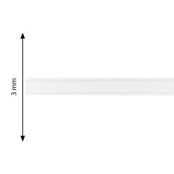 3mm white double satin ribbon