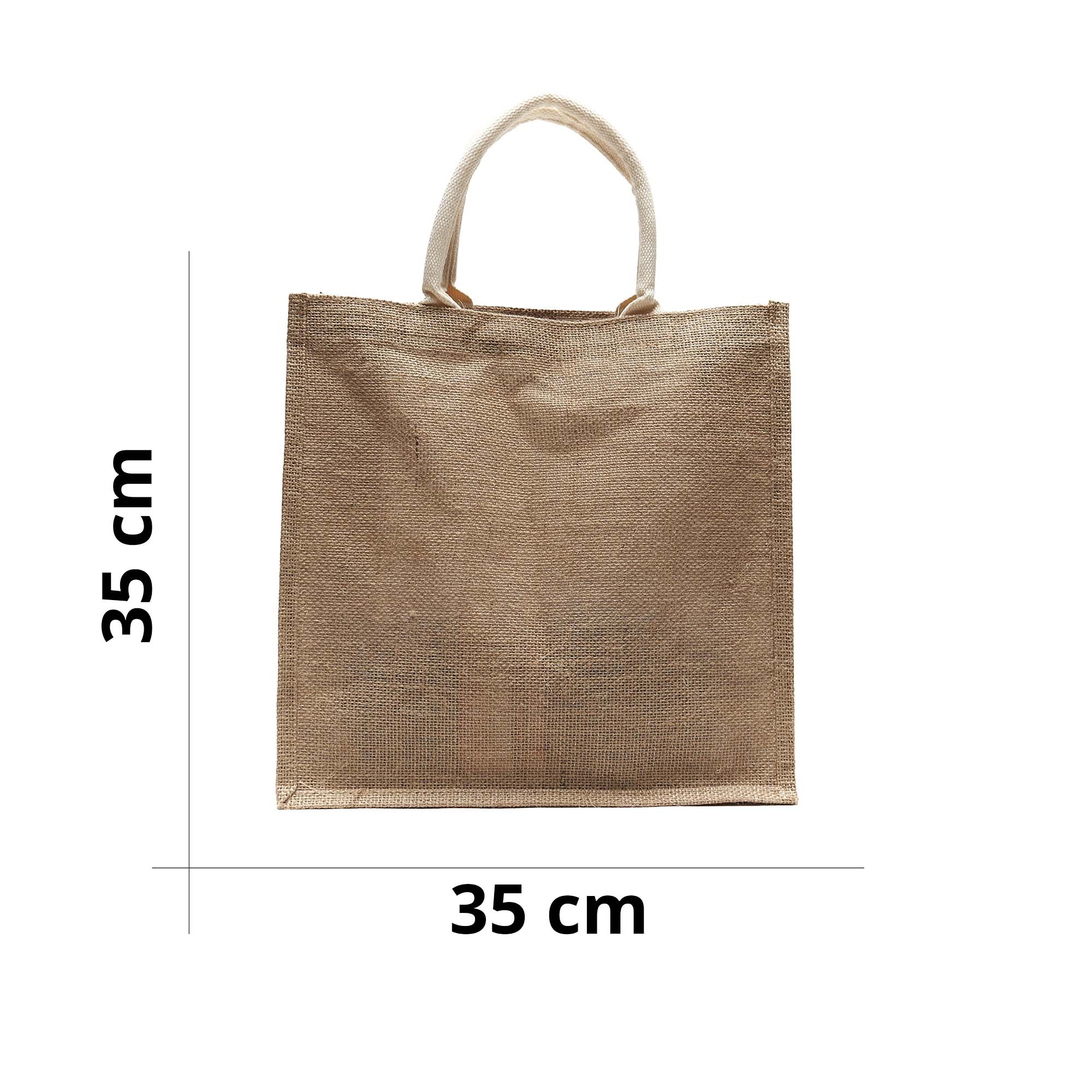 Borsa in juta 35x35x14,5cm e 40x30x14,5cm - Tricot Cafè