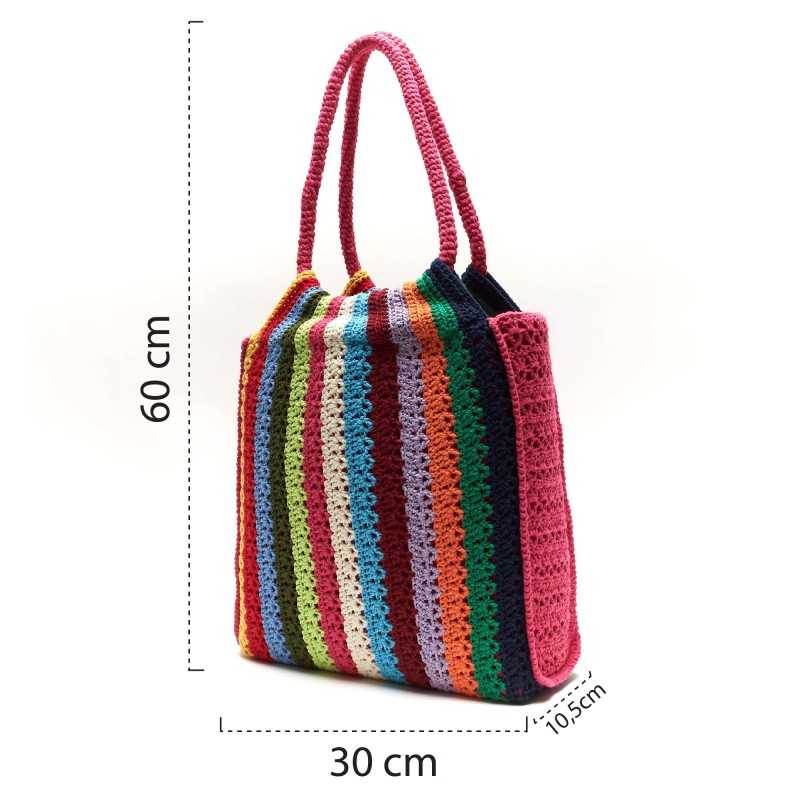 👜 Borsa all'Uncinetto Fai da Te Estiva con Spiegazioni - Tricot Cafè