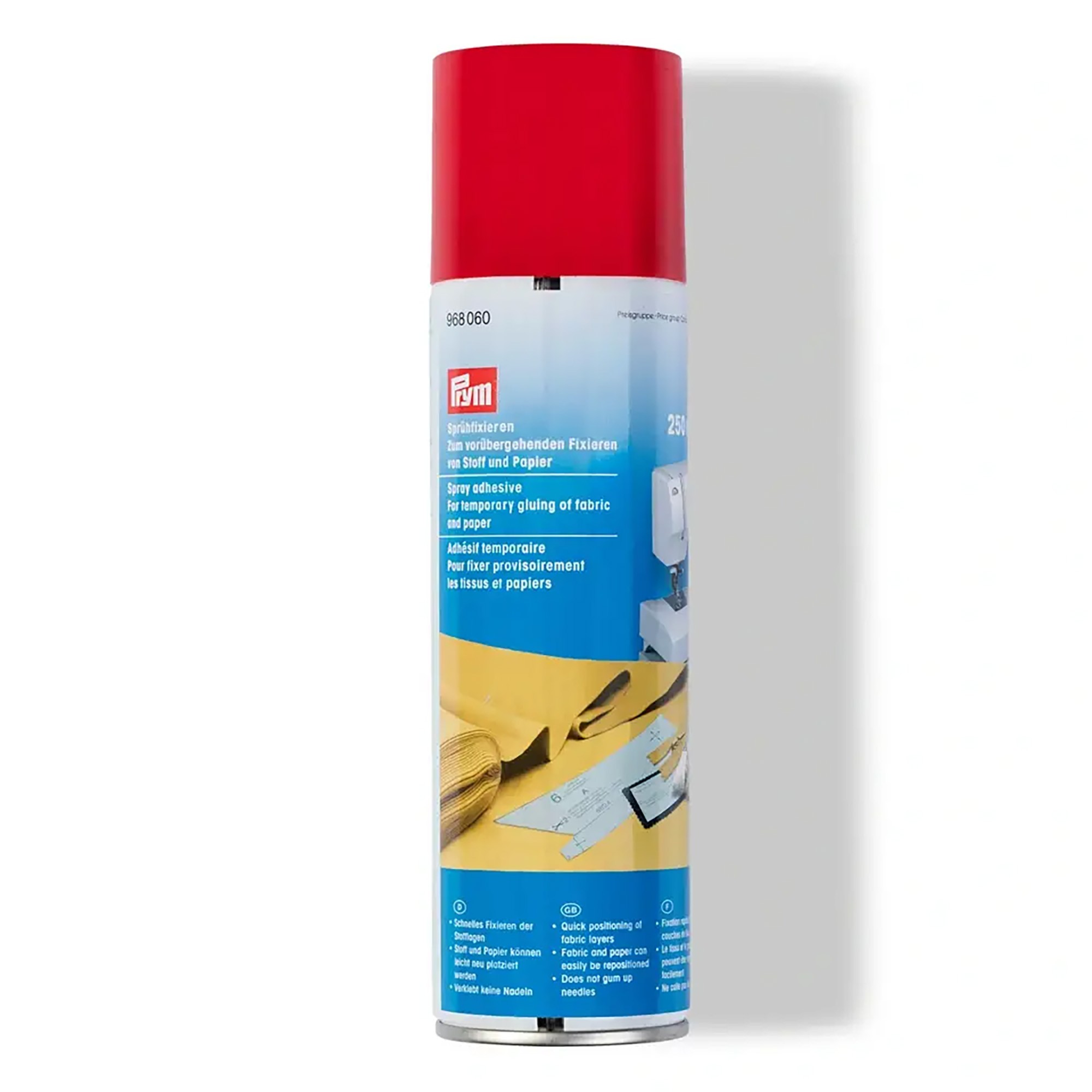 Colla spray per tessuti temporanea da 250 ml Prym - Tricot Cafè