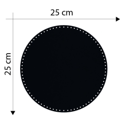 Fondo Borsa Cerchio Nero