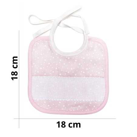 Square Embroidered Baby Bib...