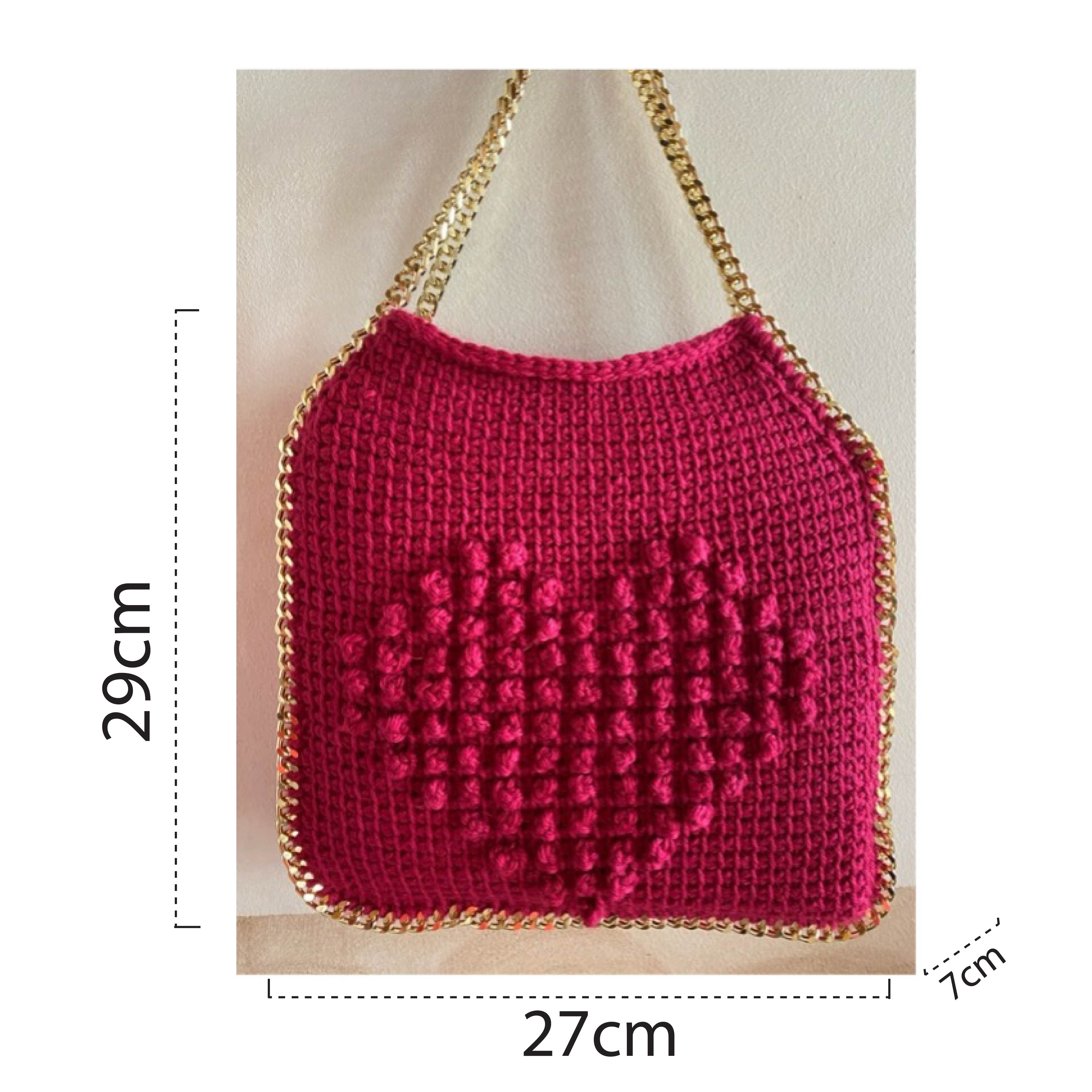 Borsa on sale uncinetto tracolla