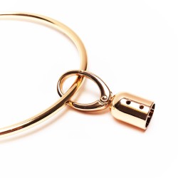 Moschettone per borsa fine corda - Oro - Misura 2,5 x 6 cm