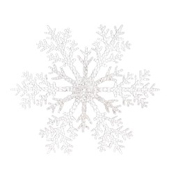 Fiocco di neve - Decorazione in feltro - Misura 6,5 x 7,5 cm - Tricot Cafè