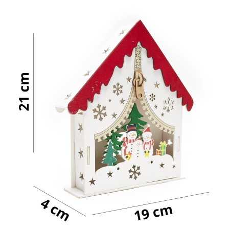 Maison en bois colorée -...