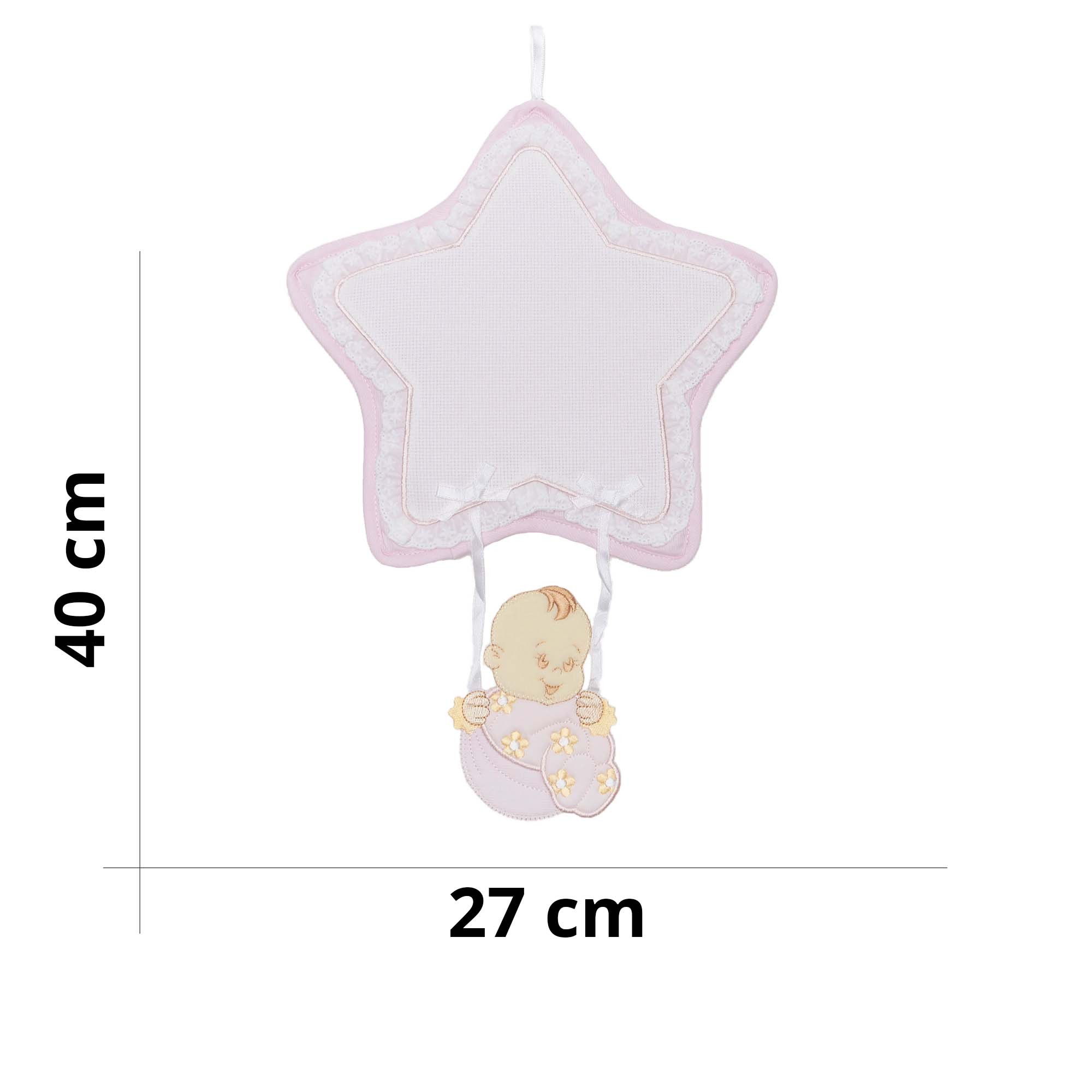 Fiocco nascita stella personalizzati con bebè - Tricot Cafè