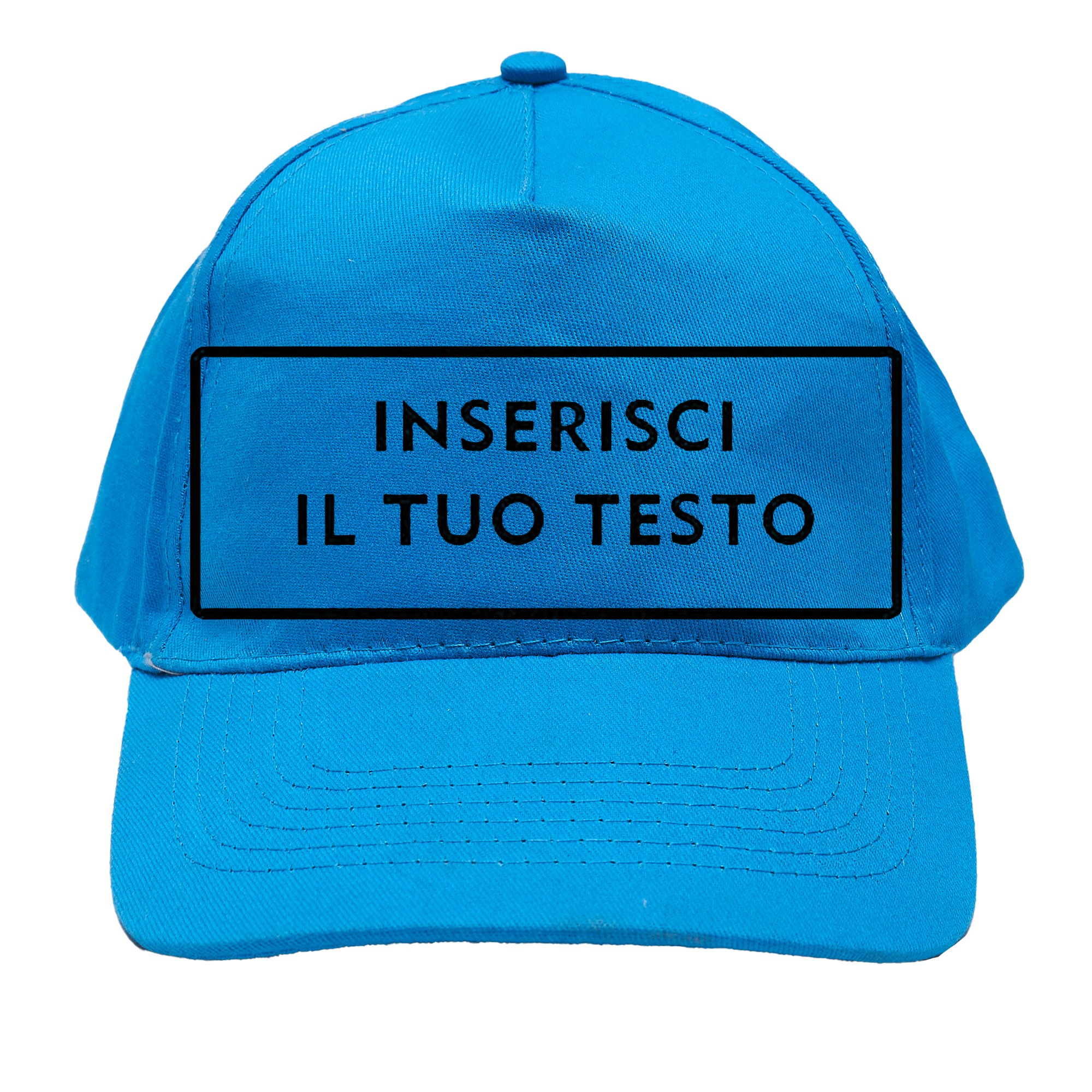 Cappelli da baseball personalizzati con scritta ricamata - Disponibile in 11 colorazioni tinta unita