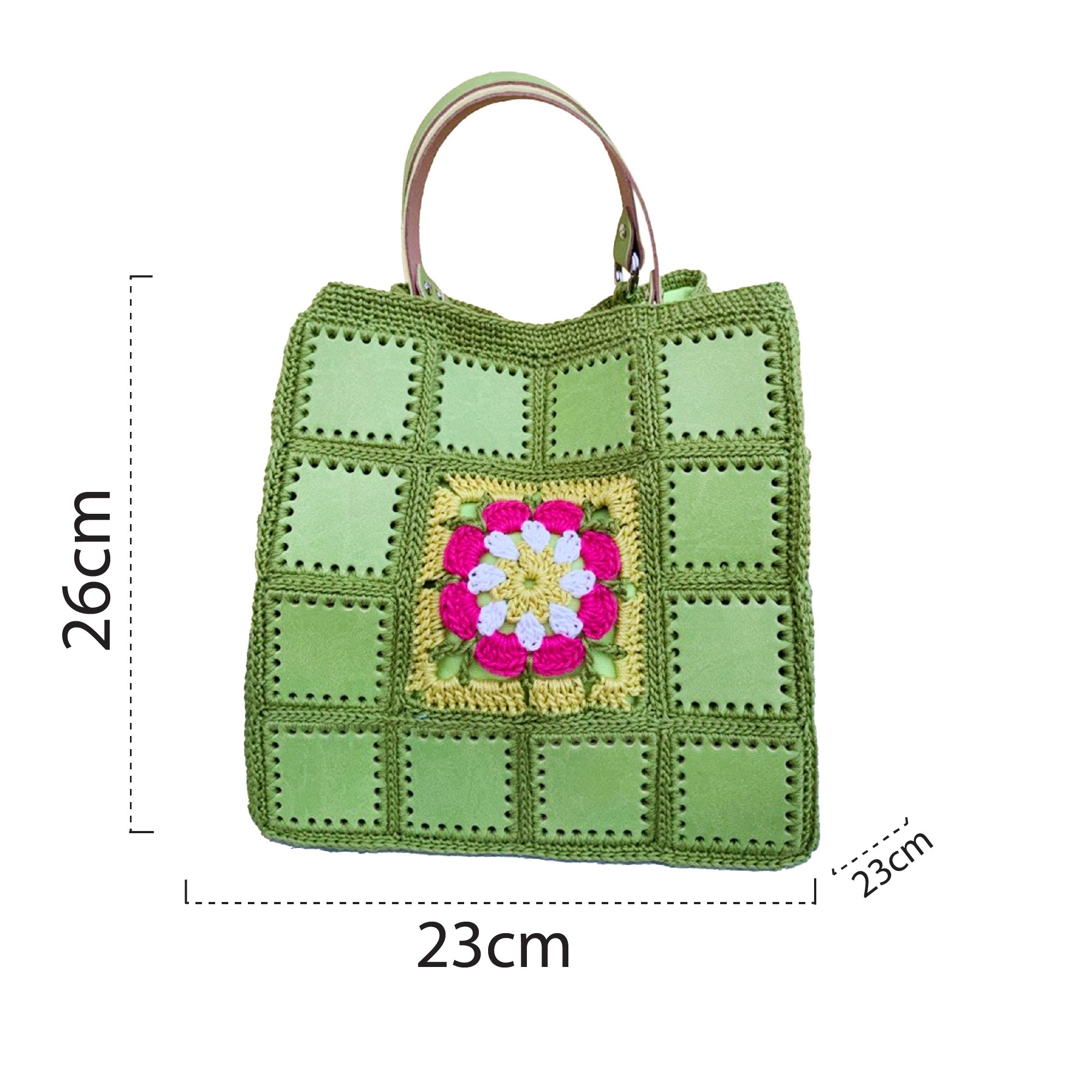 ⊱ Borsa Flower Bag a mano - Kit completo all'uncinetto - Tricot Cafè