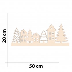 City skyline - Wooden...