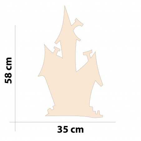 Silhouette de maison hantée...