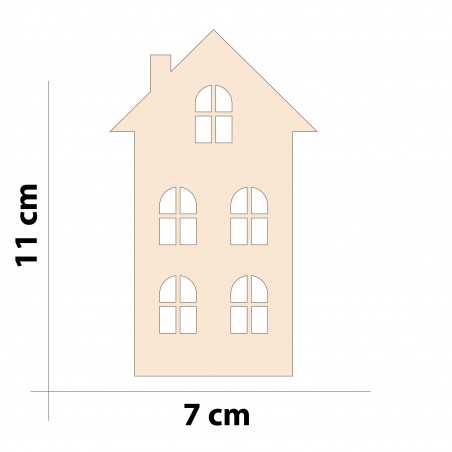 Casa in Legno - 7x11 cm