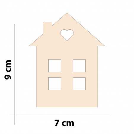 Casa in Legno - 7x9 cm
