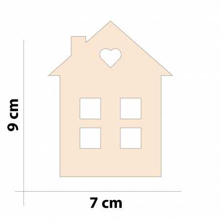 Forme de maison en bois -...