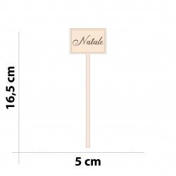 Wooden tag with "Christmas"...