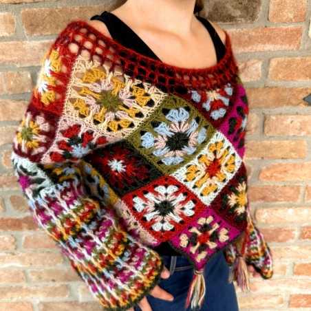Pull Granny Big Mohair par...