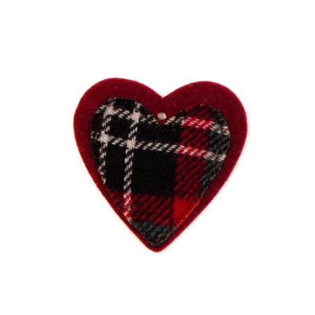 Coeur Feutre Bordeaux