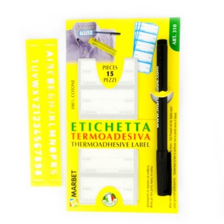 Etiquette thermocollante grise