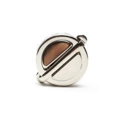 Fermoir de Sac à Bouton Rond - Argent