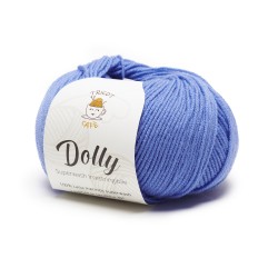Gomitolo di lana merinos superwash celeste Dolly del marchio Tricot Café
