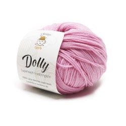 Gomitolo di lana merinos superwash rosa Dolly del marchio Tricot Café
