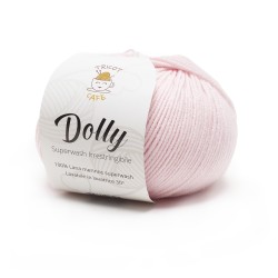 Gomitolo di lana merinos superwash rosa baby Dolly del marchio Tricot Café