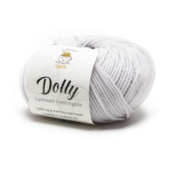 Gomitolo di lana merinos superwash grigio perla Dolly del marchio Tricot Café