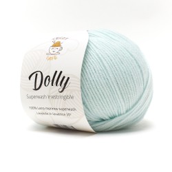 Gomitolo di lana merinos superwash verdino Dolly del marchio Tricot Café