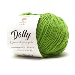 Gomitolo di lana merinos superwash verde acido Dolly del marchio Tricot Café