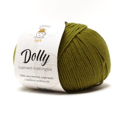 Gomitolo di lana merinos superwash verde marcio Dolly del marchio Tricot Café