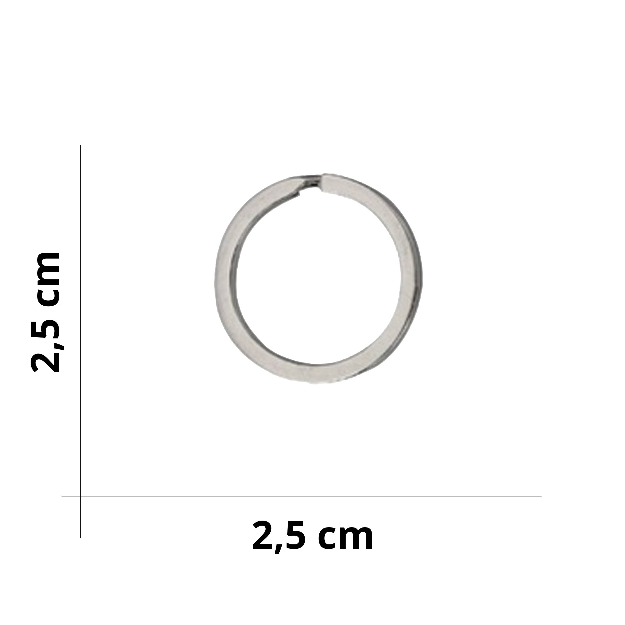 Anello Metallo per Borse e Portachiavi - ⌀ 25 mm