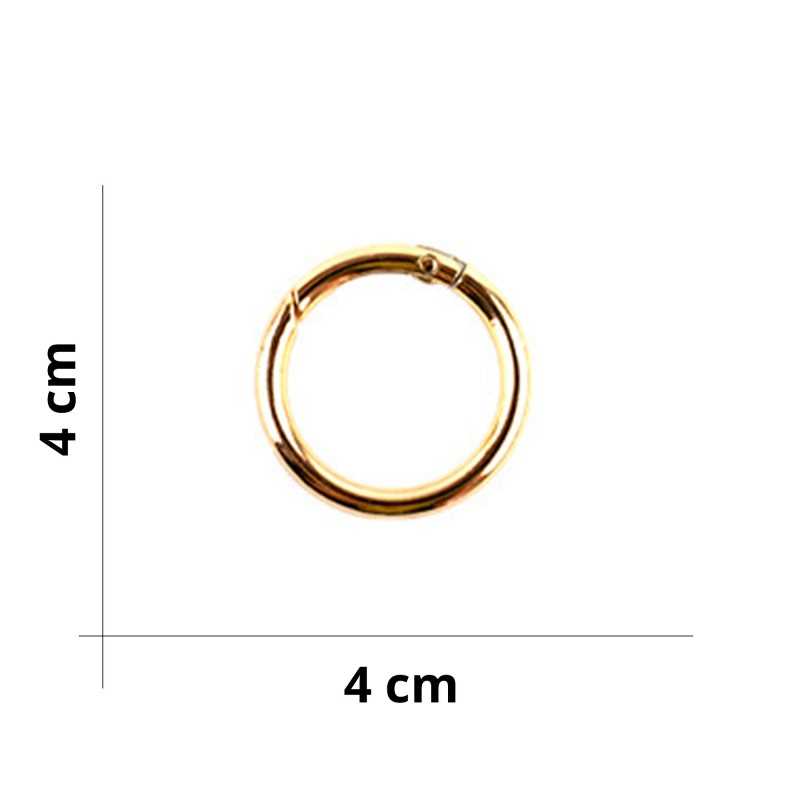 Carabiner Ring for Bags - Ø 4 cm - Gold Carabiner Ring for Bags - Ø 4 cm - Gold