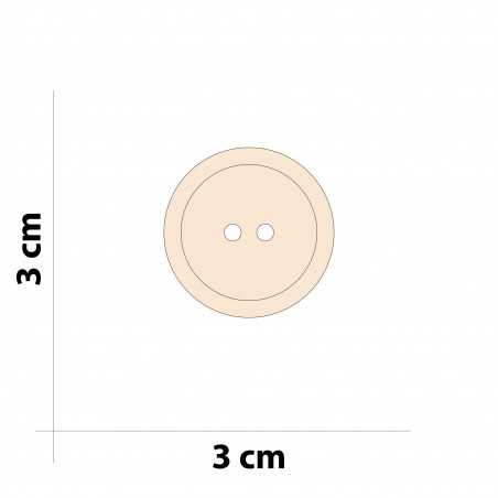 Wooden button for hobby -...