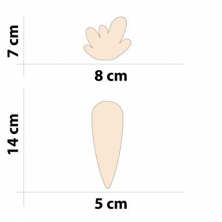Wooden carrot for DIY...