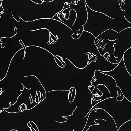 Face White Stretch Fabric...