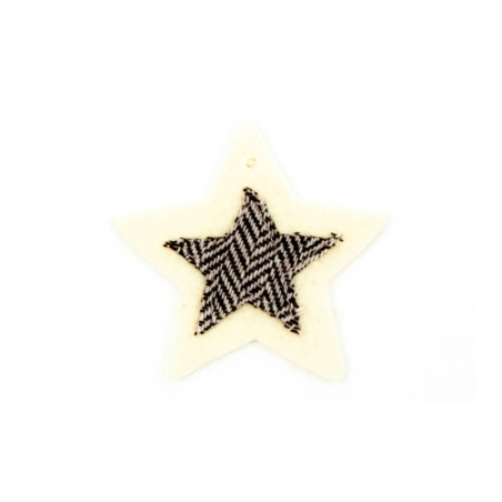 Cream Felt Star