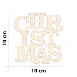 Wooden "Christamas" writing...