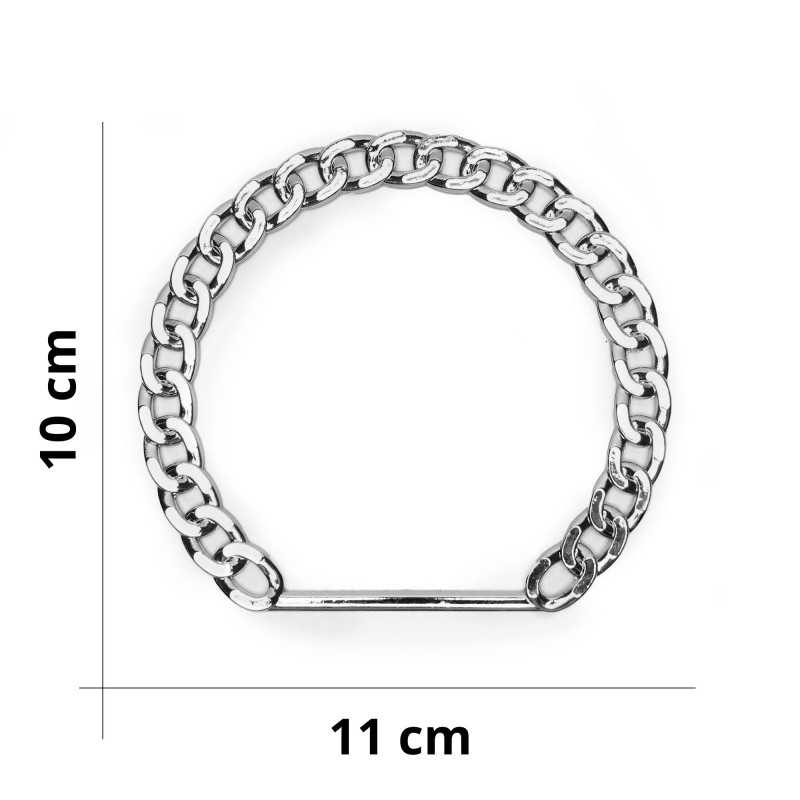 Chain Style Ring Bag Handle - Silver Chain Style Ring Bag Handle - Silver