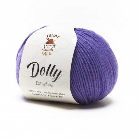 Gomitolo di lana merinos superwash ultraviolet Dolly del marchio Tricot Café