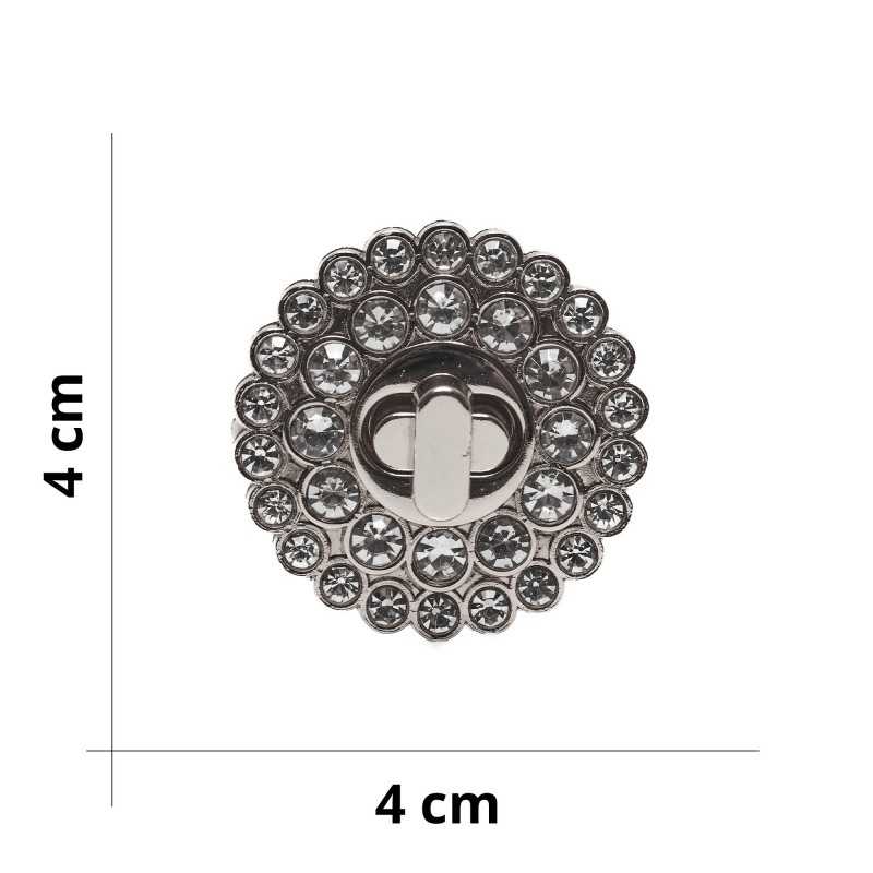 DIY Swivel Jewelry Clasp for Bags - Silver - Size 4x4cm DIY Swivel Jewelry Clasp for Bags - Silver - Size 4x4cm