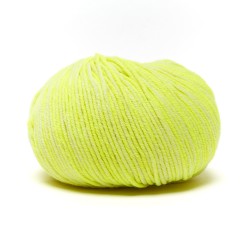 Gomitolo di lana merinos extrafine giallo neon Mattia Neon