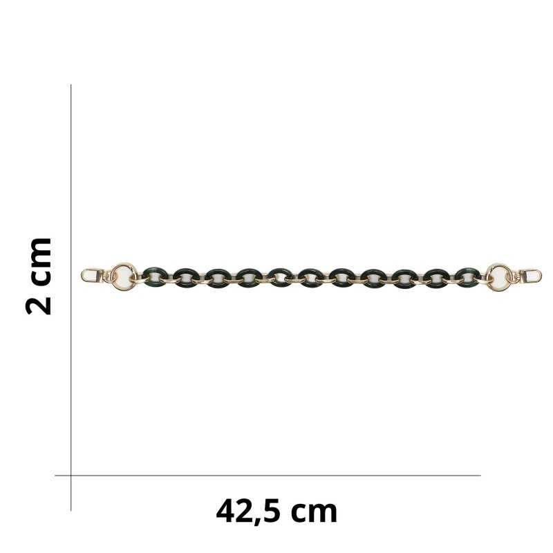 Resin Chain Handle for Crochet and Fabric Bags DIY - Size - 42.5x2cm - Green Marbled Resin 373 Resin Chain Handle for Crochet and Fabric Bags DIY - Size - 42.5x2cm - Green Marbled Resin 373