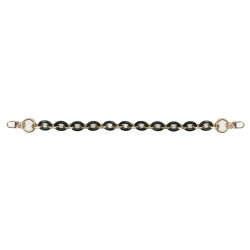Resin Chain Handle for Crochet and Fabric Bags DIY - Resin Green Marbled 373